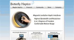 Desktop Screenshot of butterflyhaptics.com